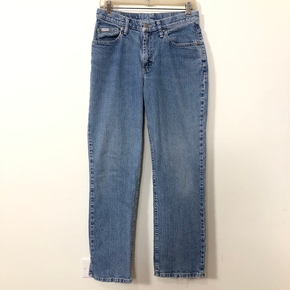 VTG Lee Riders Denim Jeans Straight Leg Made in Mexico 90s Grunge Y2K Casual 6P